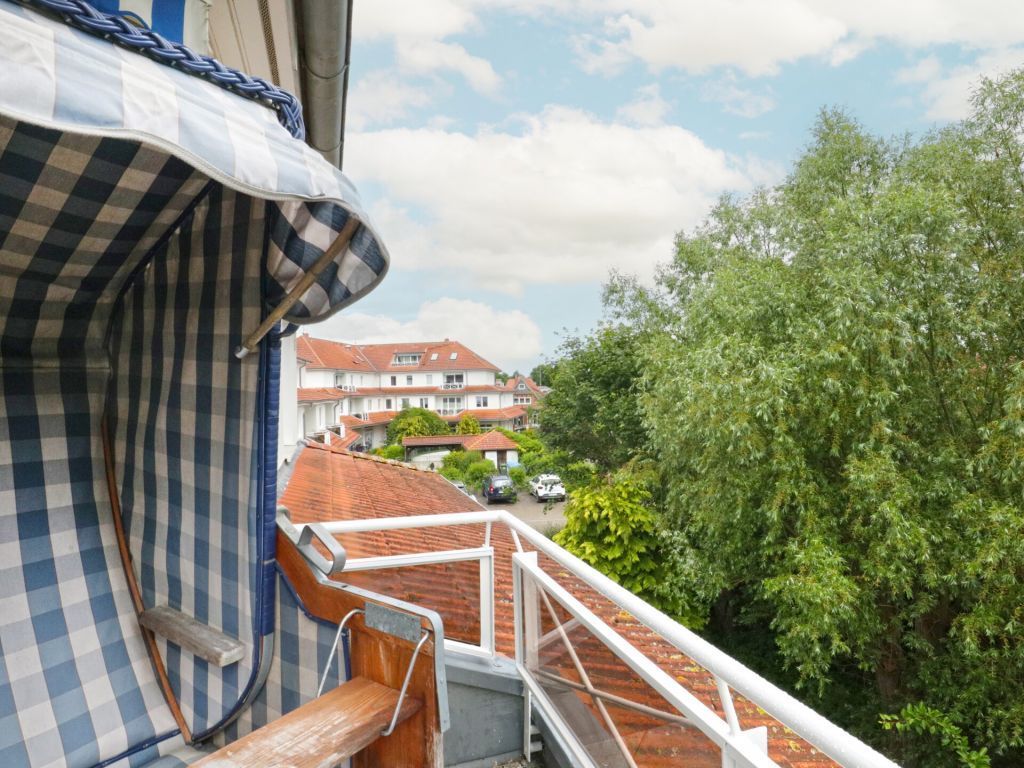 Waterkant 28 - Blick vom Balkon in Richtung Kurpark