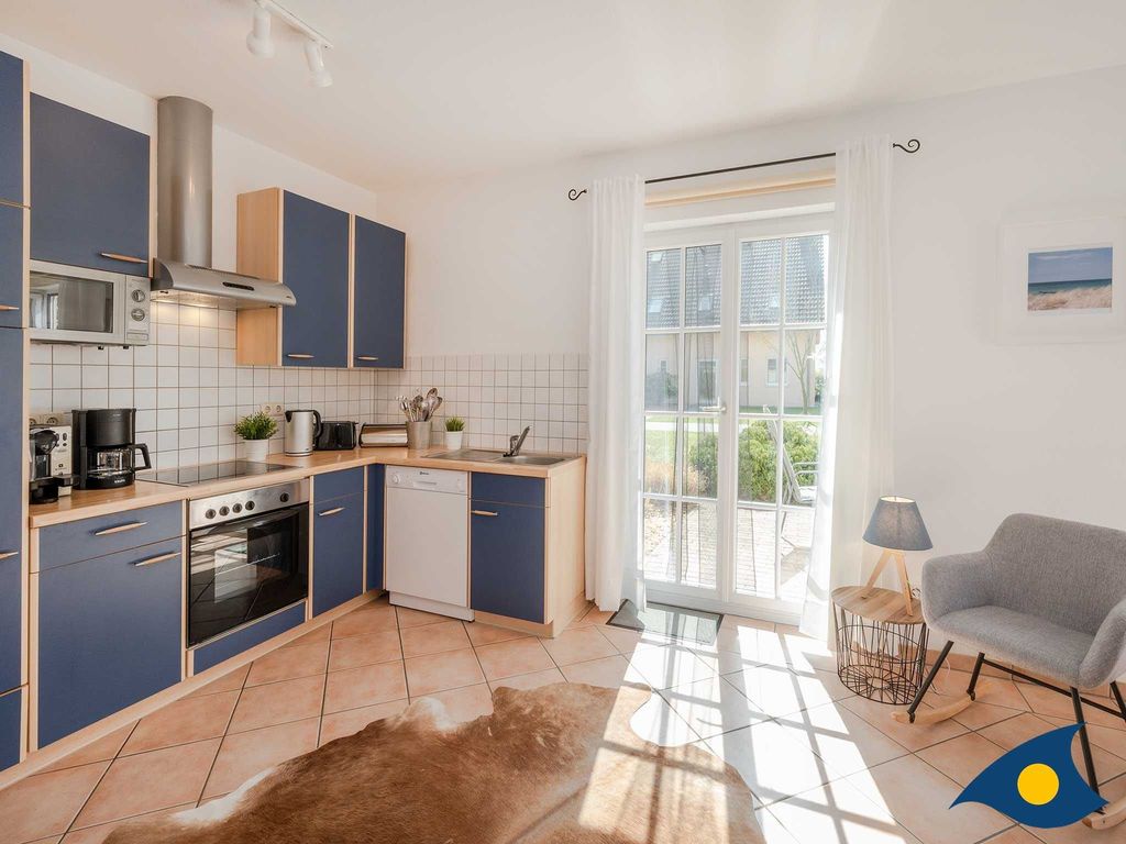 Küche mit Terrassenblick