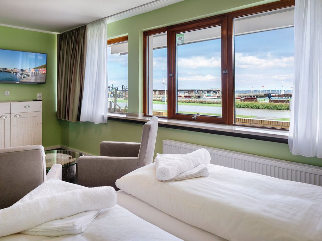 Gemütliches Doppelzimmer in erster Reihe zum Meer.