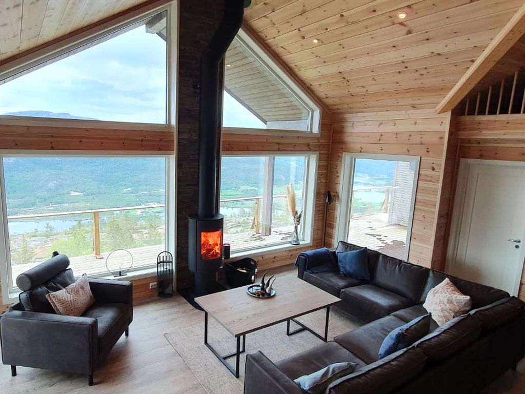 Kamin mit Panoramablick