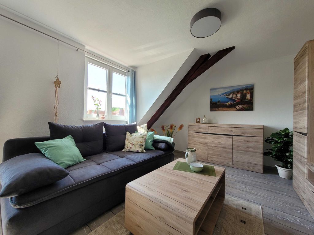 Wohnzimmer mit Blick auf die Marienkirche