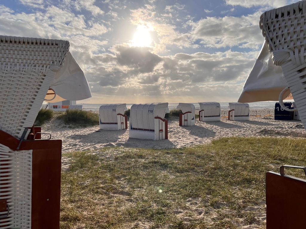 Strandkörne am Sandstrand