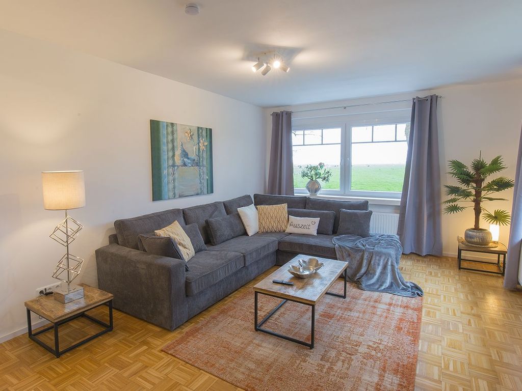 Der schicke Wohnbereich in Fresenhuus 1