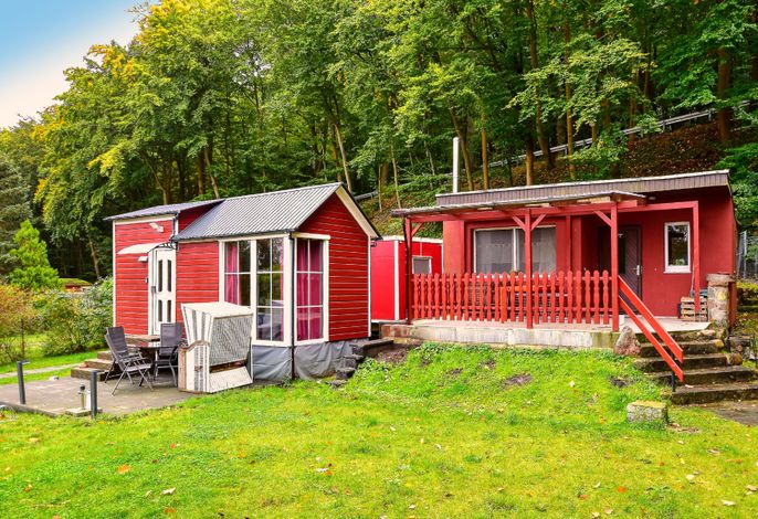 Tiny House Strandwagen mit Terrasse