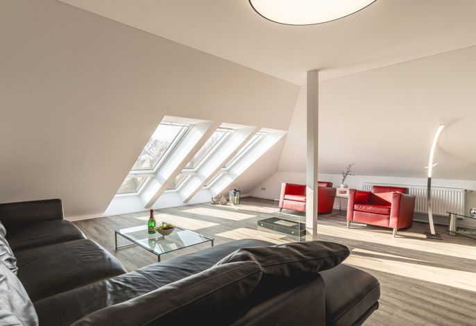 Fewo Raum mit Terrasse, Bio-Kamin und 2 Schlafzimmer