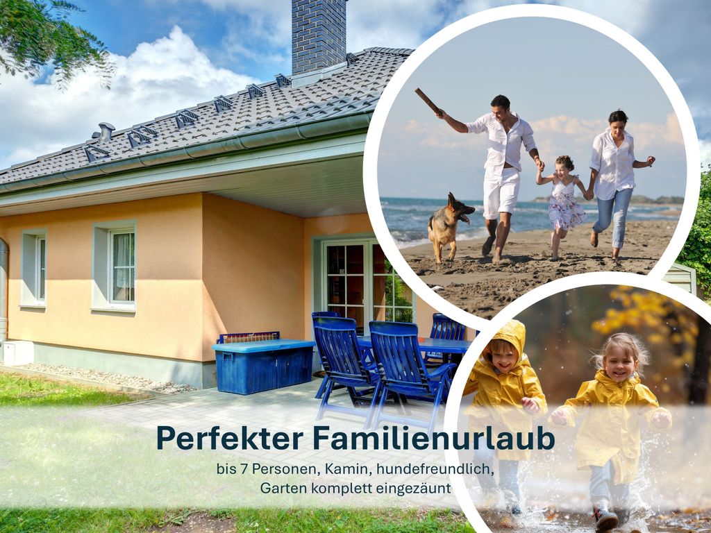 Perfekter Familienurlaub bis 7 Personen, Kamin, hundefreundlich, Garten komplett eingezäunt
