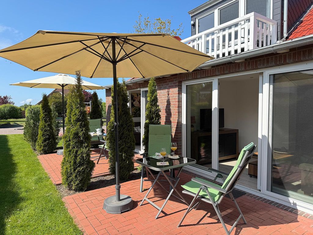 Terrasse Zweiraum-Apartment Greetsiel