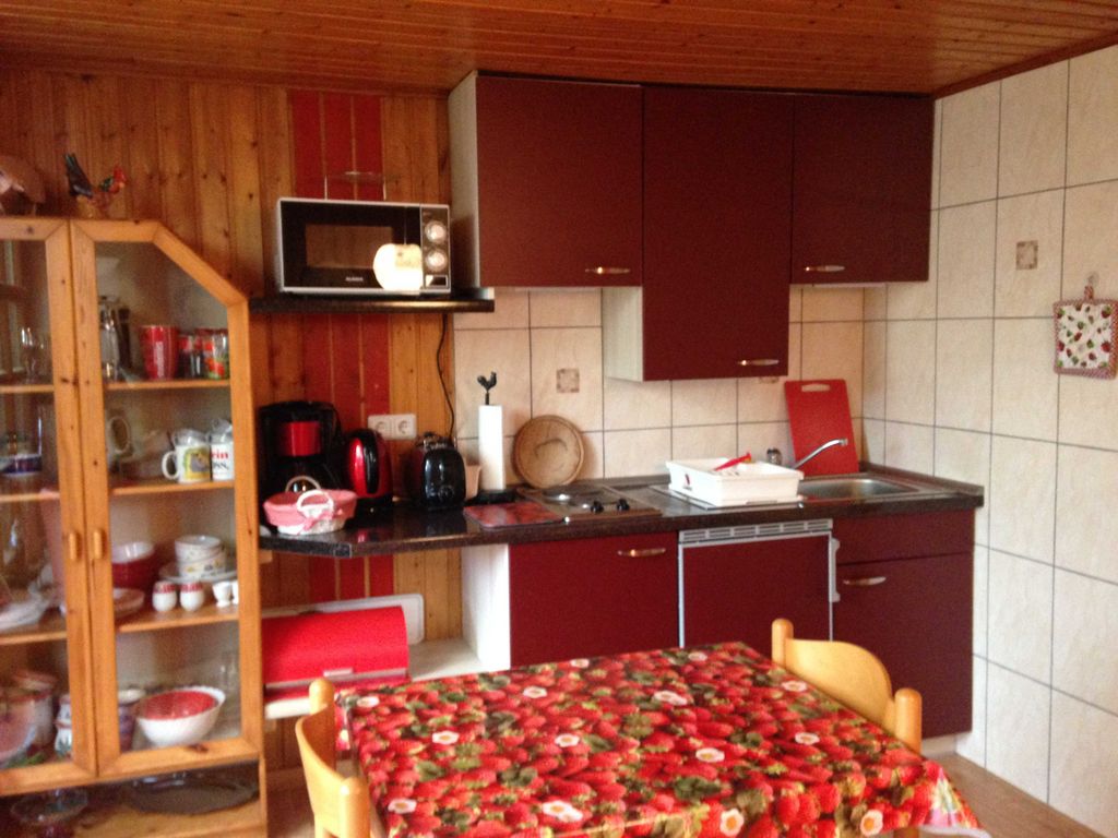 Miniküche im Wohnzimmer