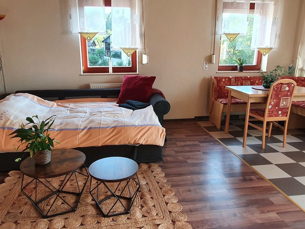 Wohnbereich mit Schlafcouch