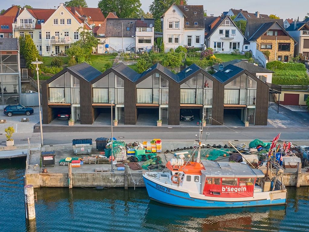 Die Netzschuppen in Kappeln am Fischereihafen