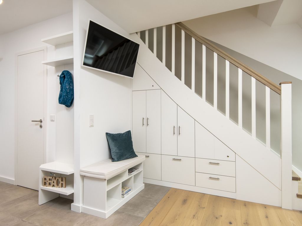 Treppenaufgang in der Wohnung zum Schlafzimmer