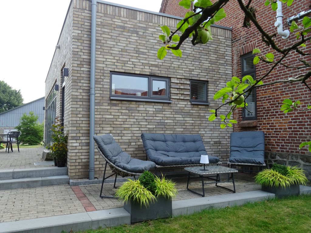 Lounge-Ecke im Garten