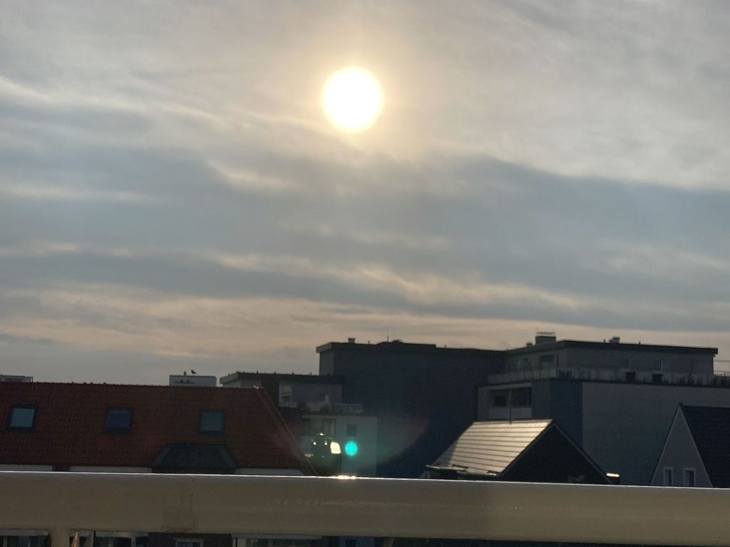 Morgendlicher Ausblick vom Balkon
