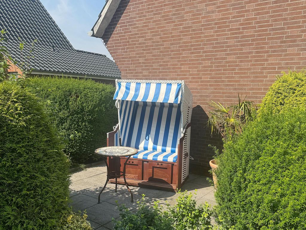 Strandkorb im Garten