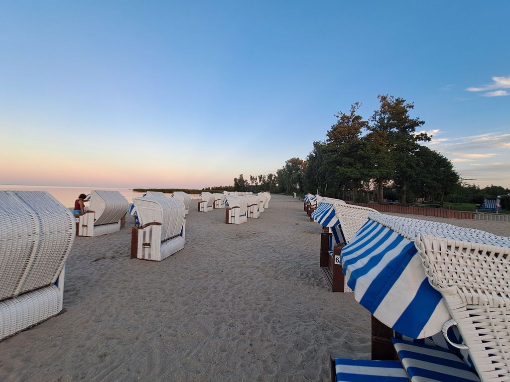 Strand bei Sonnenuntergang