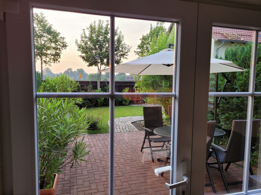 Blick aus dem Ferienhaus