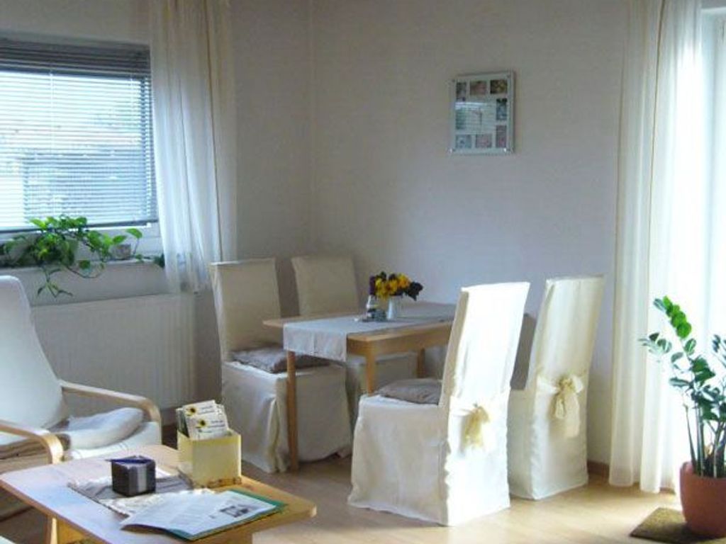 Essbereich im Wohnzimmer