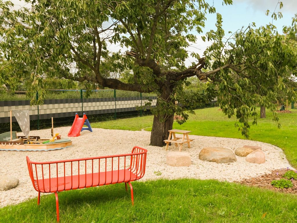Spielplatz im Garten.