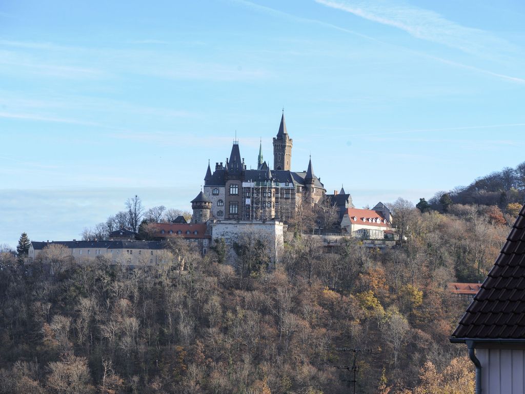 Schlossblick von Pension