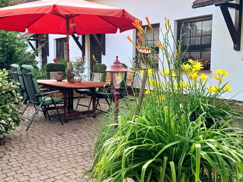 Pension Petreick Terrasse der FeWo Sonnenhof
