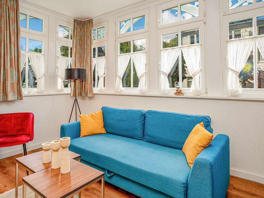 Wohn/Essbereich Ferienwohnung 13 Villa Eden Binz
