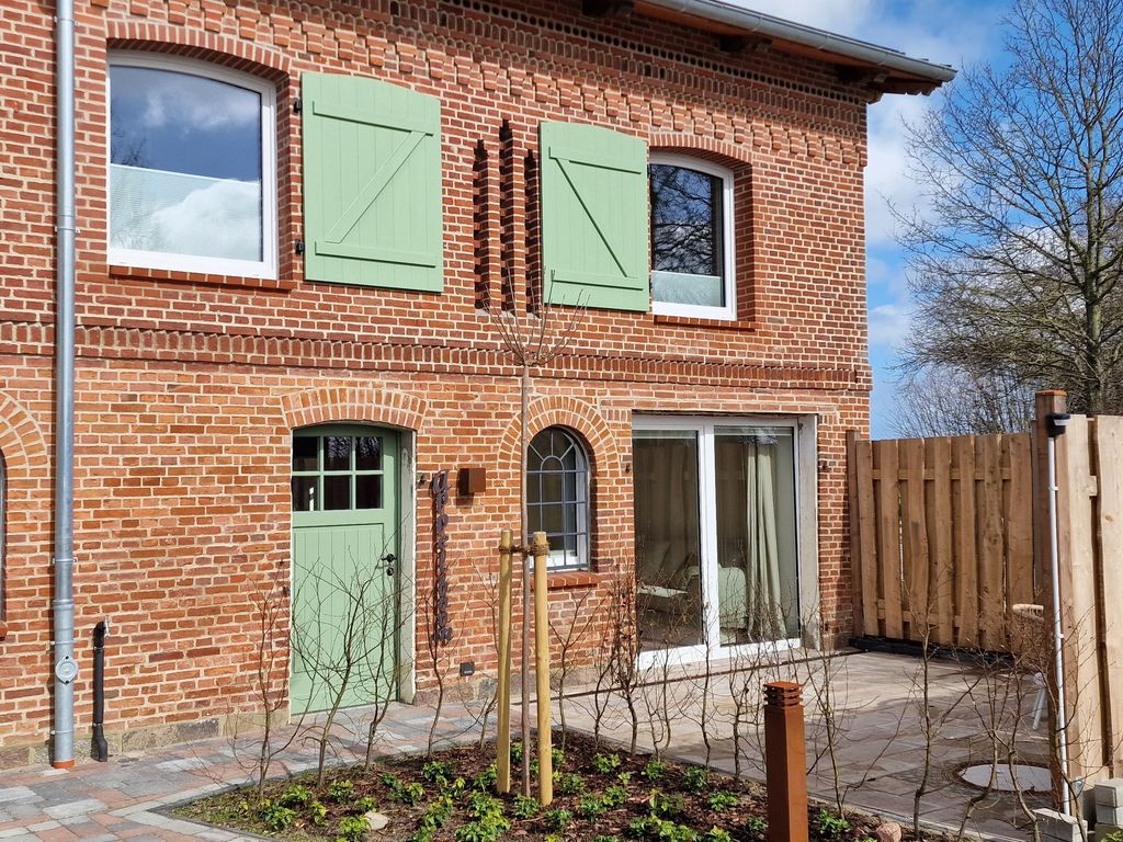 Blick auf die Ferienwohnung in der ehemaligen Scheune