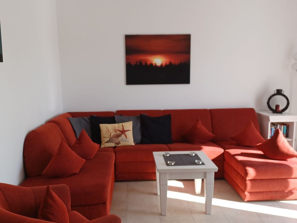Wohnzimmer mit Schlafcouch
