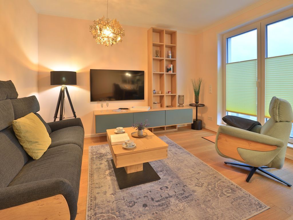Weiße Villen Whg. 30 Penthouse - Blick auf den Wohnbereich