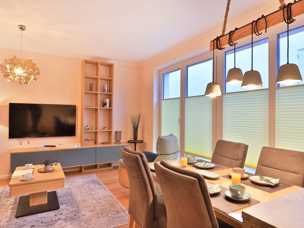 Weiße Villen Whg. 30 Penthouse - Blick auf den Wohn-/ Essbereich
