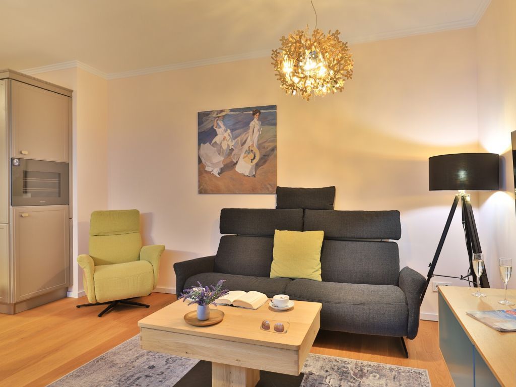 Weiße Villen Whg. 30 Penthouse - Blick auf den gemütlichen Wohnbereich