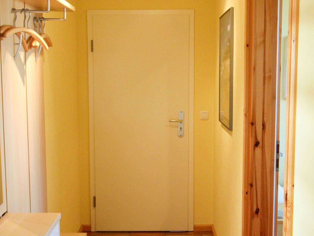 Eingangsbereich der Ferienwohnung am Bodden