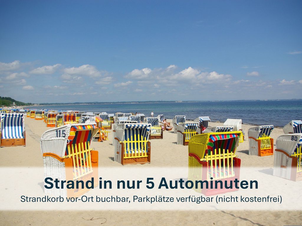 Strand in nur 5 Autominuten.