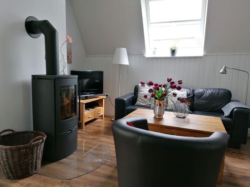 Wohnzimmer mit Kaminofen