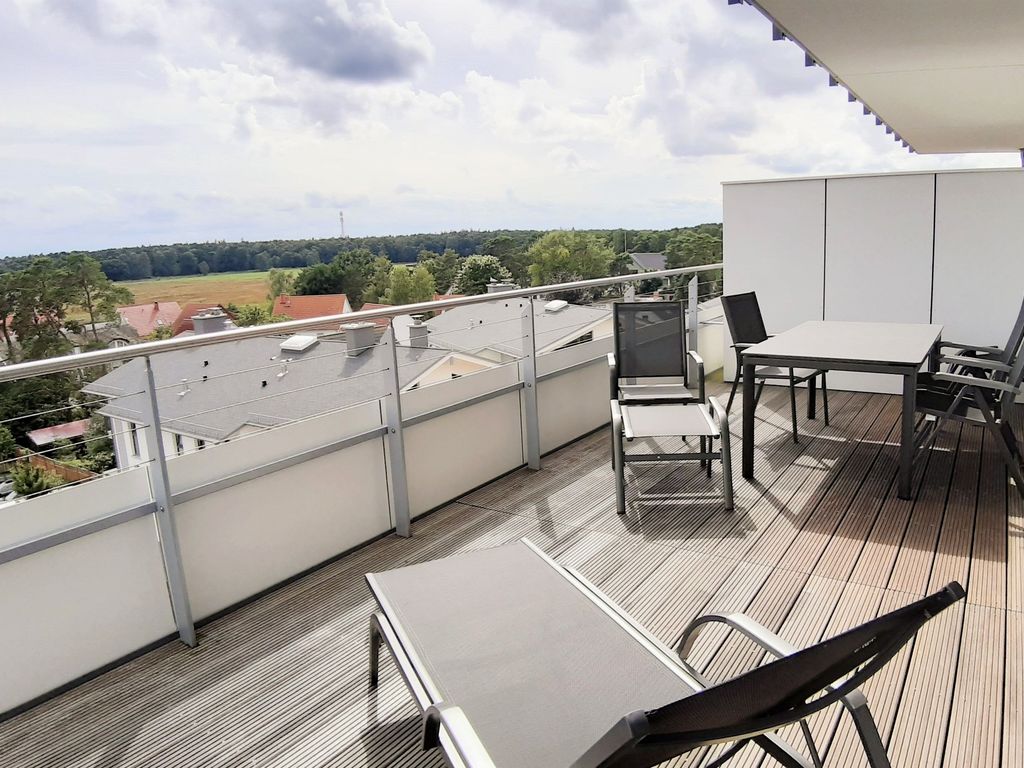 Balkon Boddenblick
