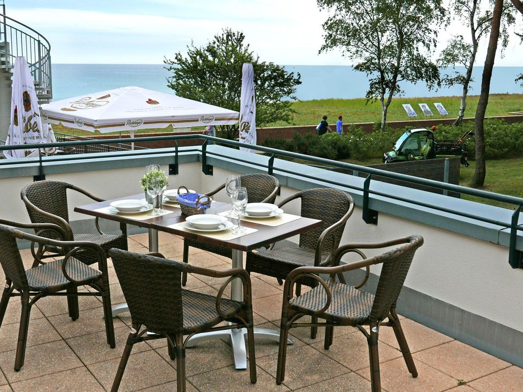 Balkon mit Blick auf das Meer