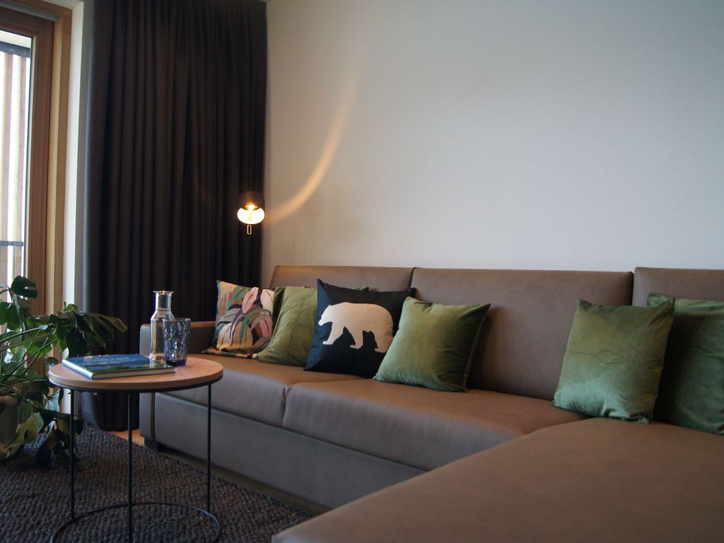 Gemütliches Sofa das man in eine Schlafcouch verwandeln kann