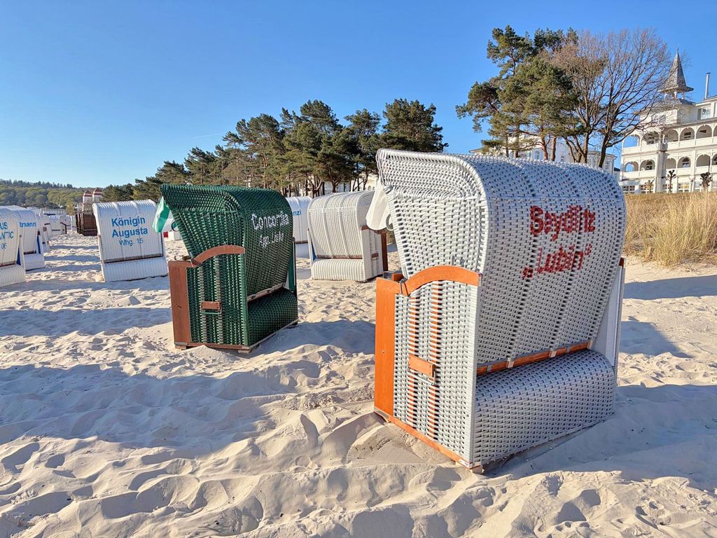 Strandkorb am Strand