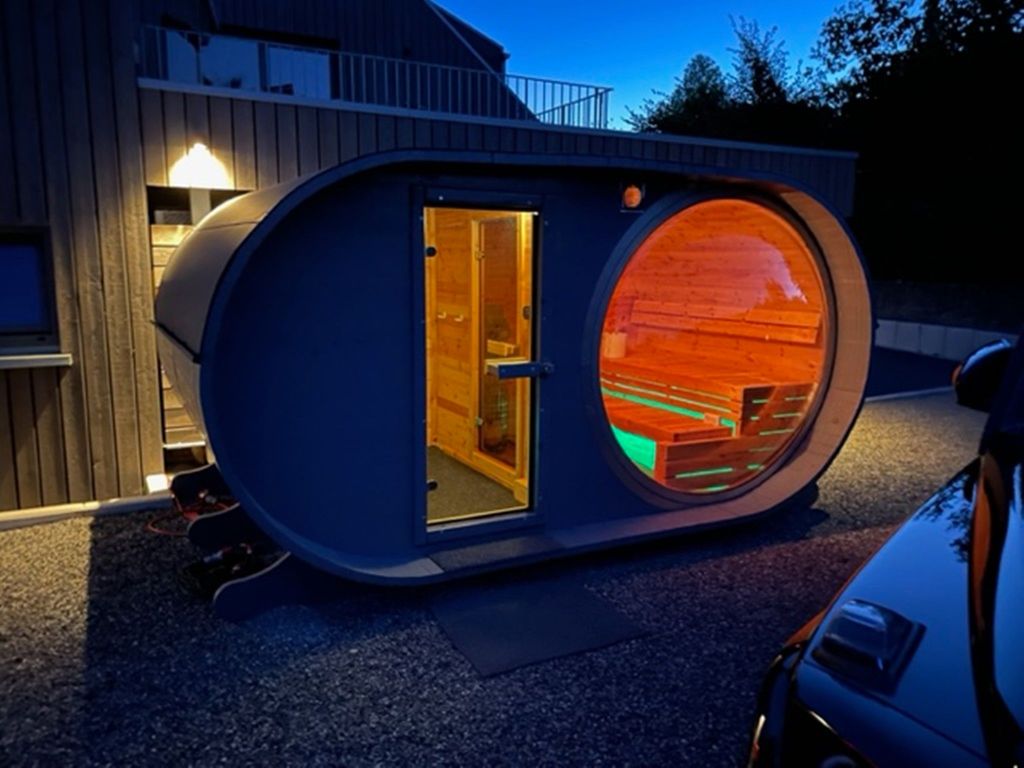 Sauna im Garten