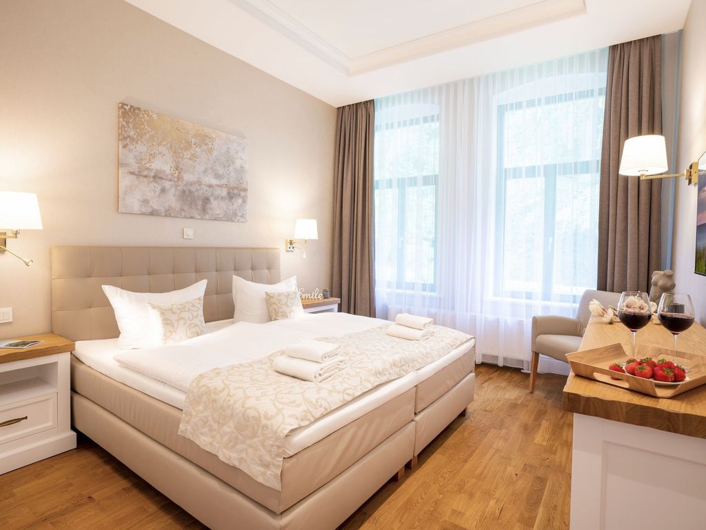 Schlafzimmer mit komfortabler Ausstattung