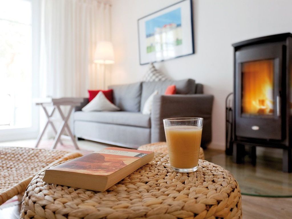 Wohnzimmer mit Kamin
