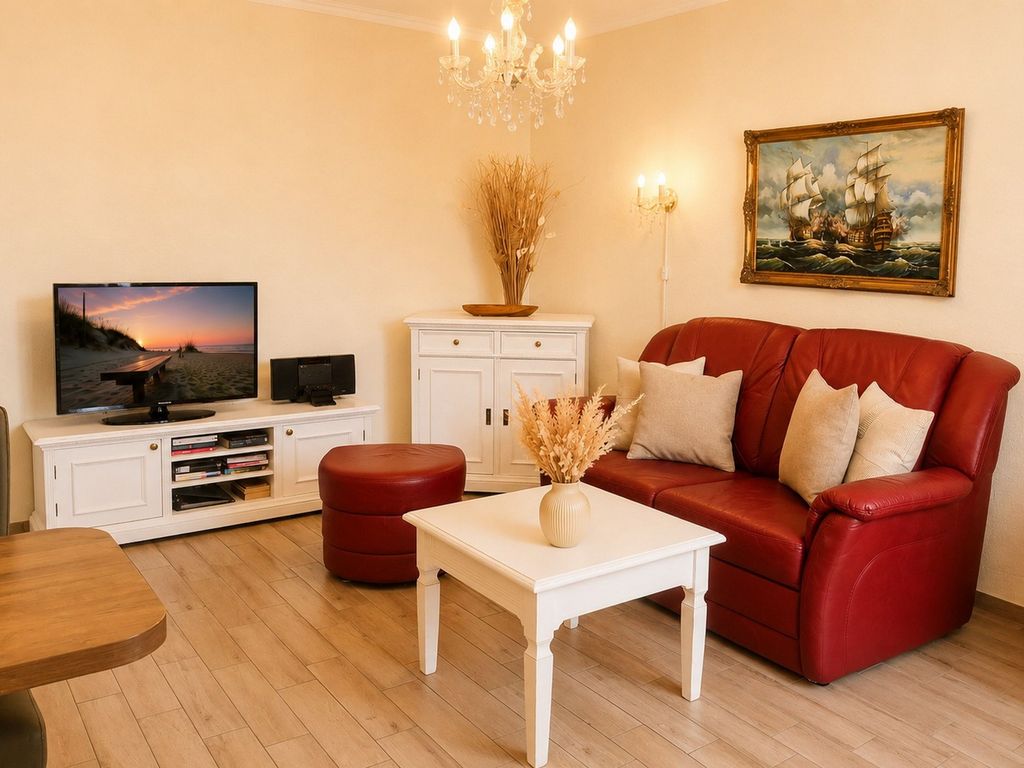 Wohnzimmer mit Flachbild-TV