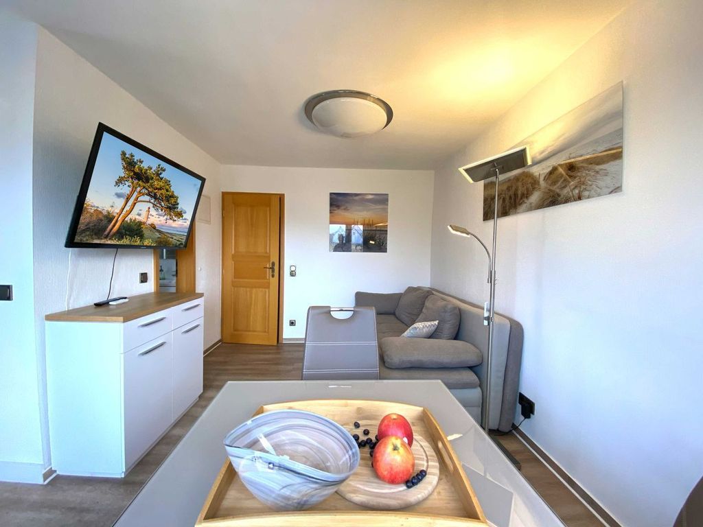 Wohnzimmer mit integrierter Küche