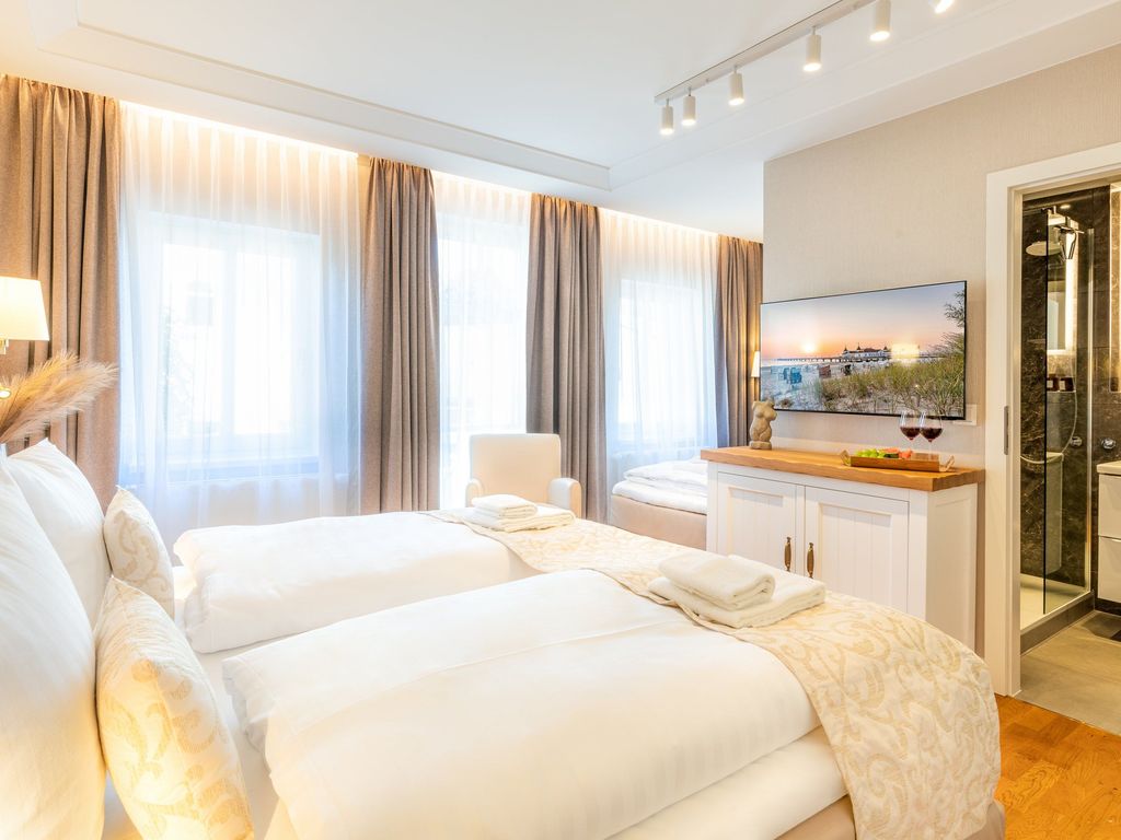Schlafzimmer mit Bad en Suite