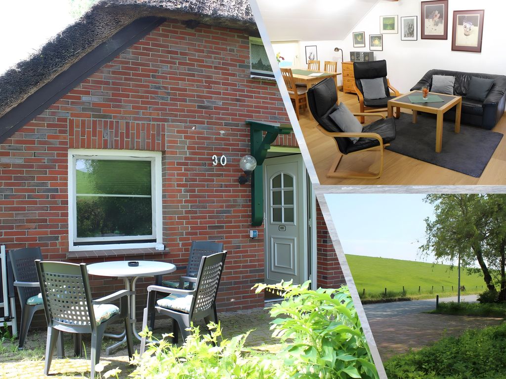 Reetdachhaus am Deich - Ferienwohnung Deichblick