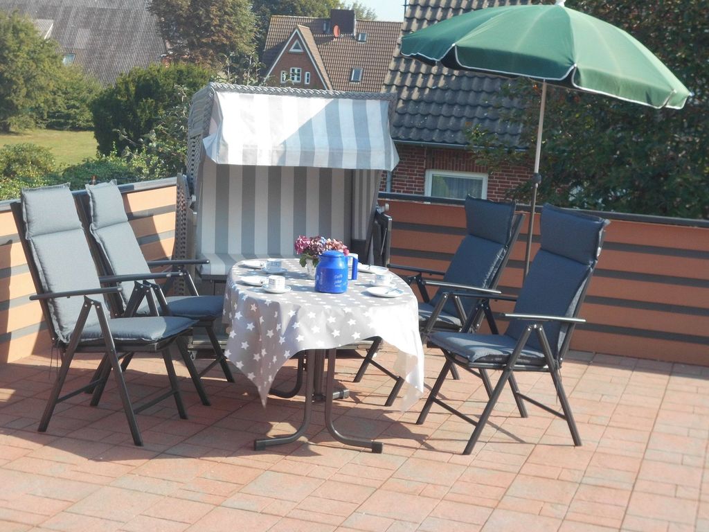 Dachterrasse mit Strandkorb