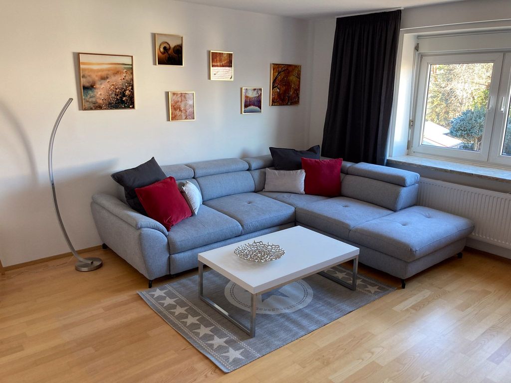 Wohnzimmer mit Schlafsofa Fewo Gipfelglück