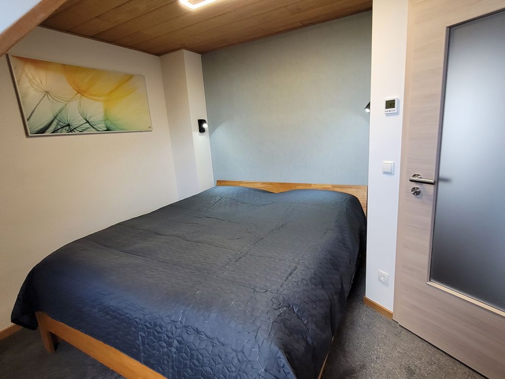 Das Schlafzimmer mit Doppelbett