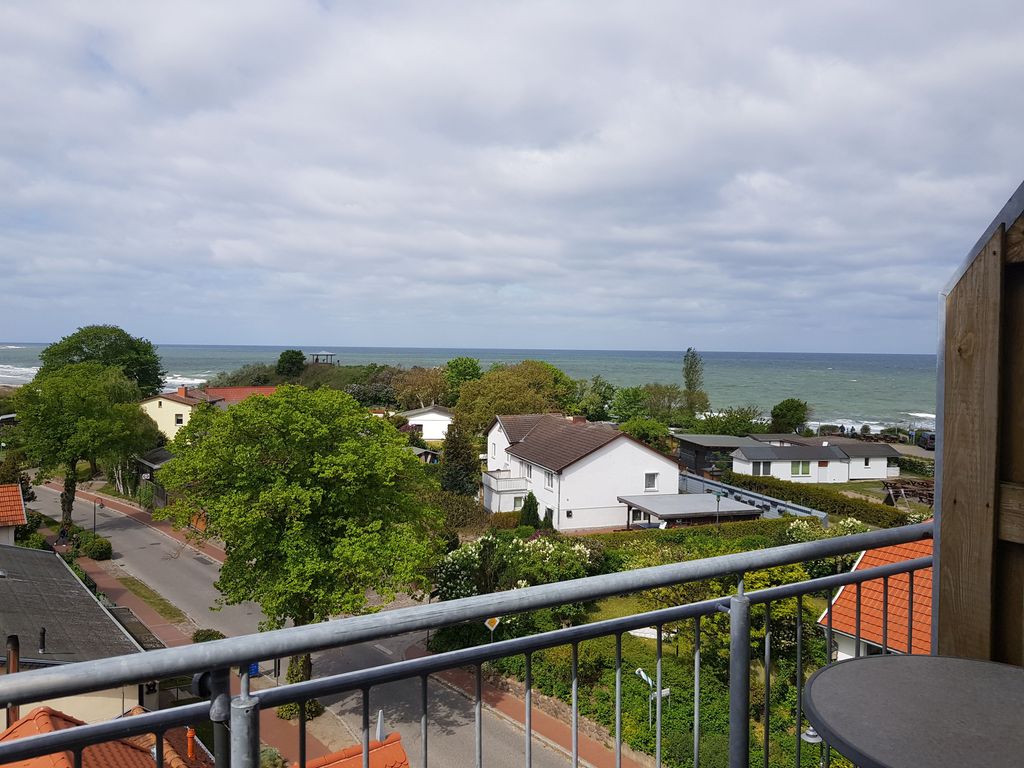 Blick vom Balkon zur Ostsee