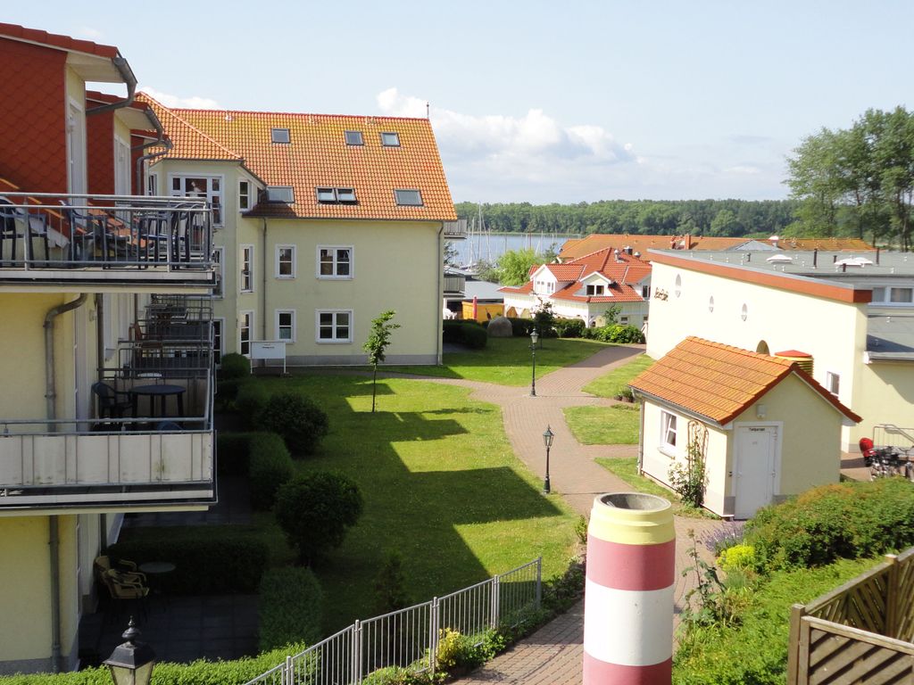 Kurhaus Whg. 16 - Blick zum Haff vom Balkon