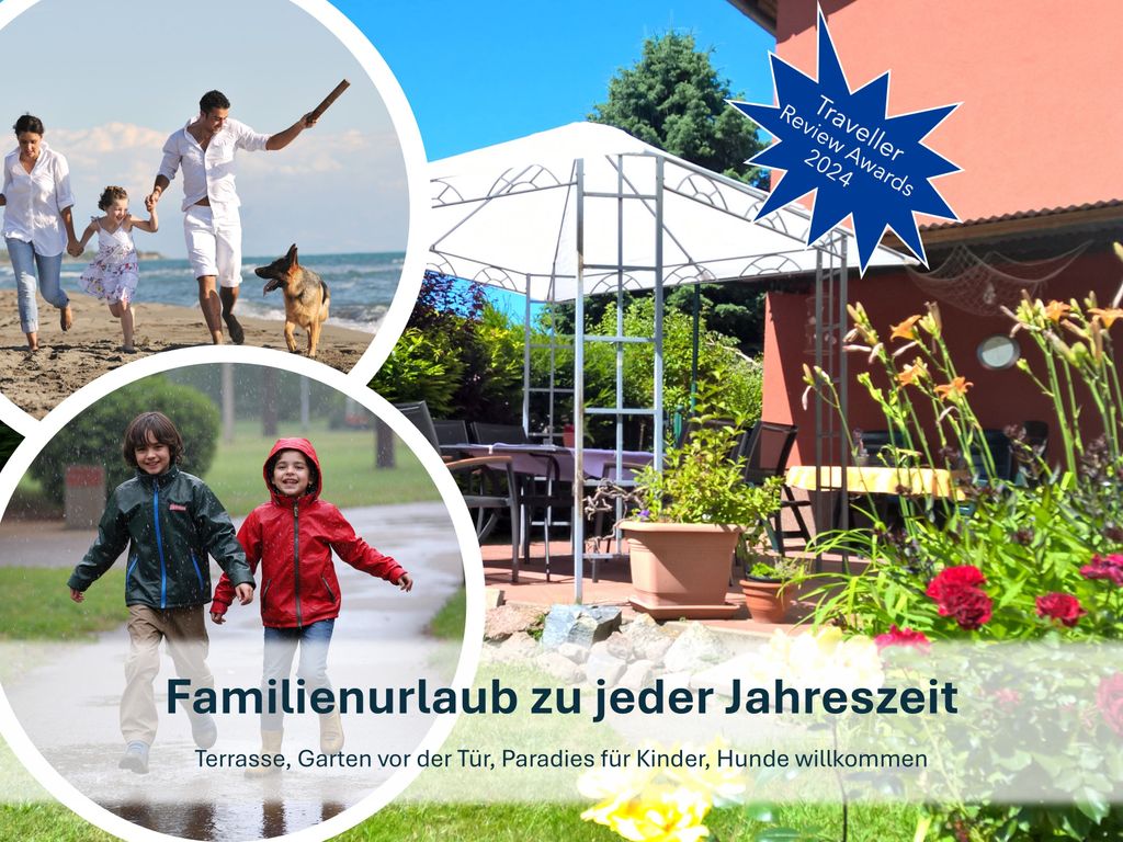 Familienurlaub zu jeder Jahreszeit, Terrasse, Garten vor der Tür, Paradies für Kinder, Hunde willkommen